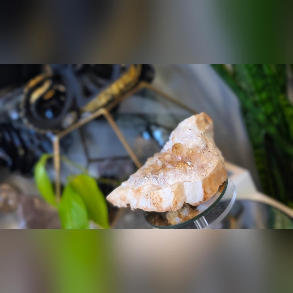Citrine Quartz & Hematite Crystal Cluster